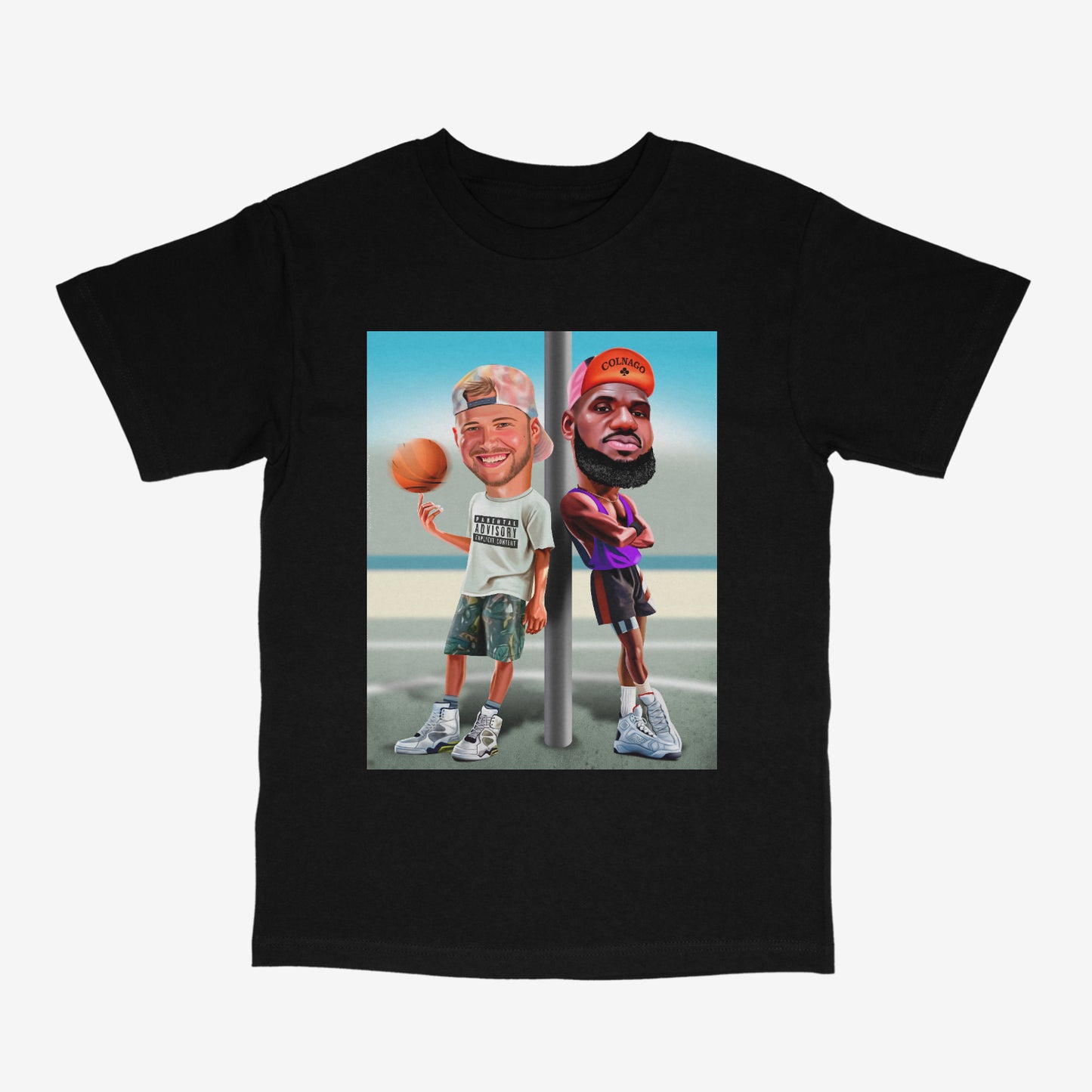 Luka and Lebron Black Tee