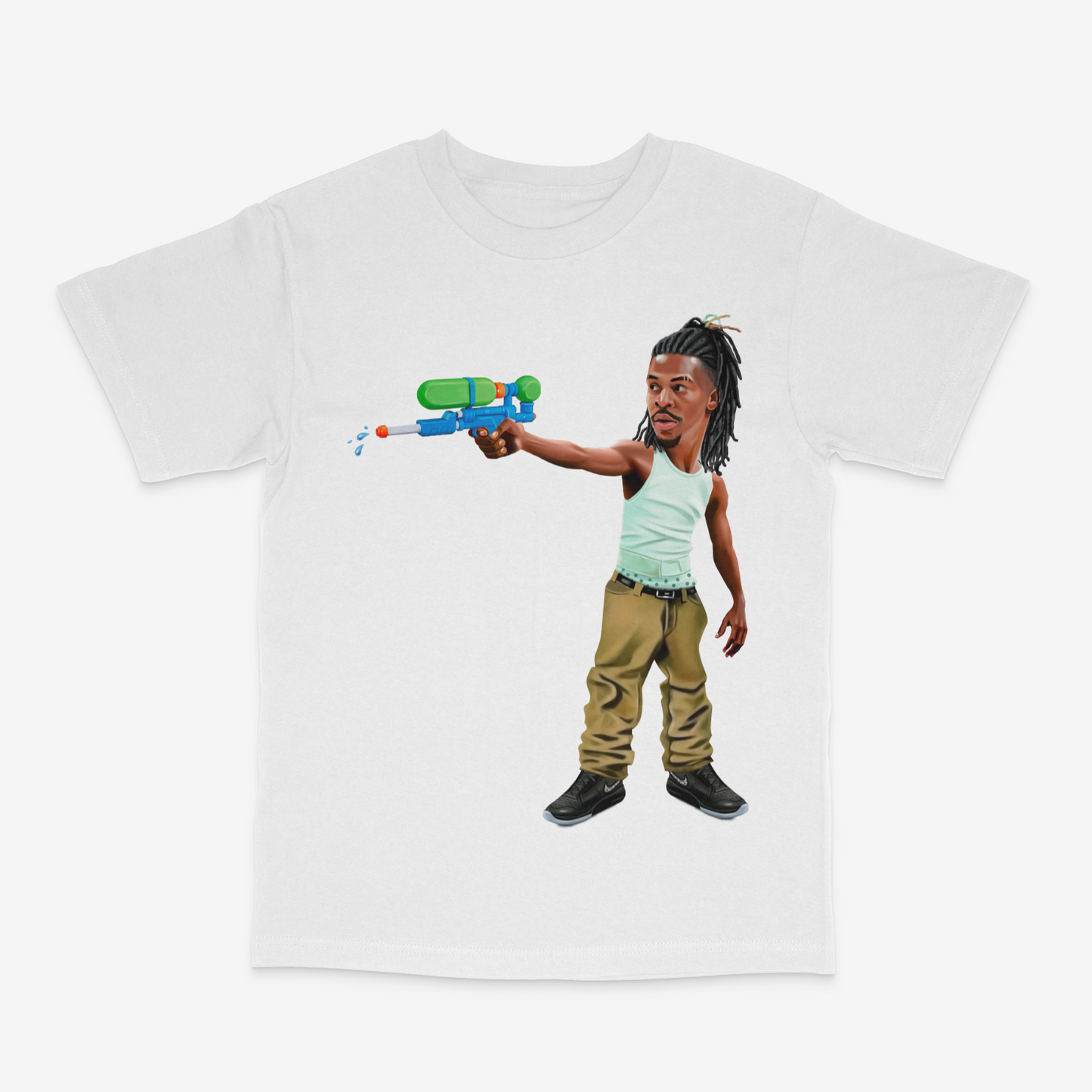 Water Gun White Tee