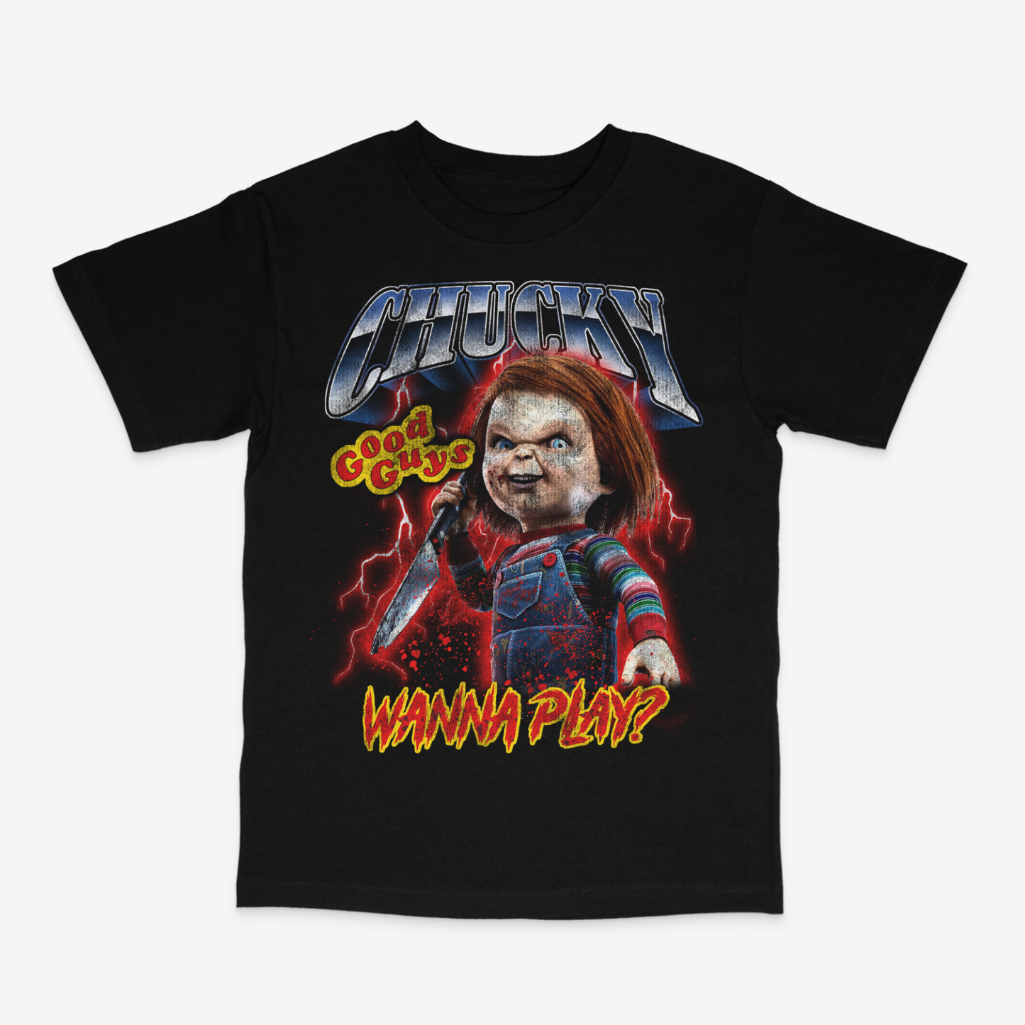 Chucky Wanna Play Black Tee
