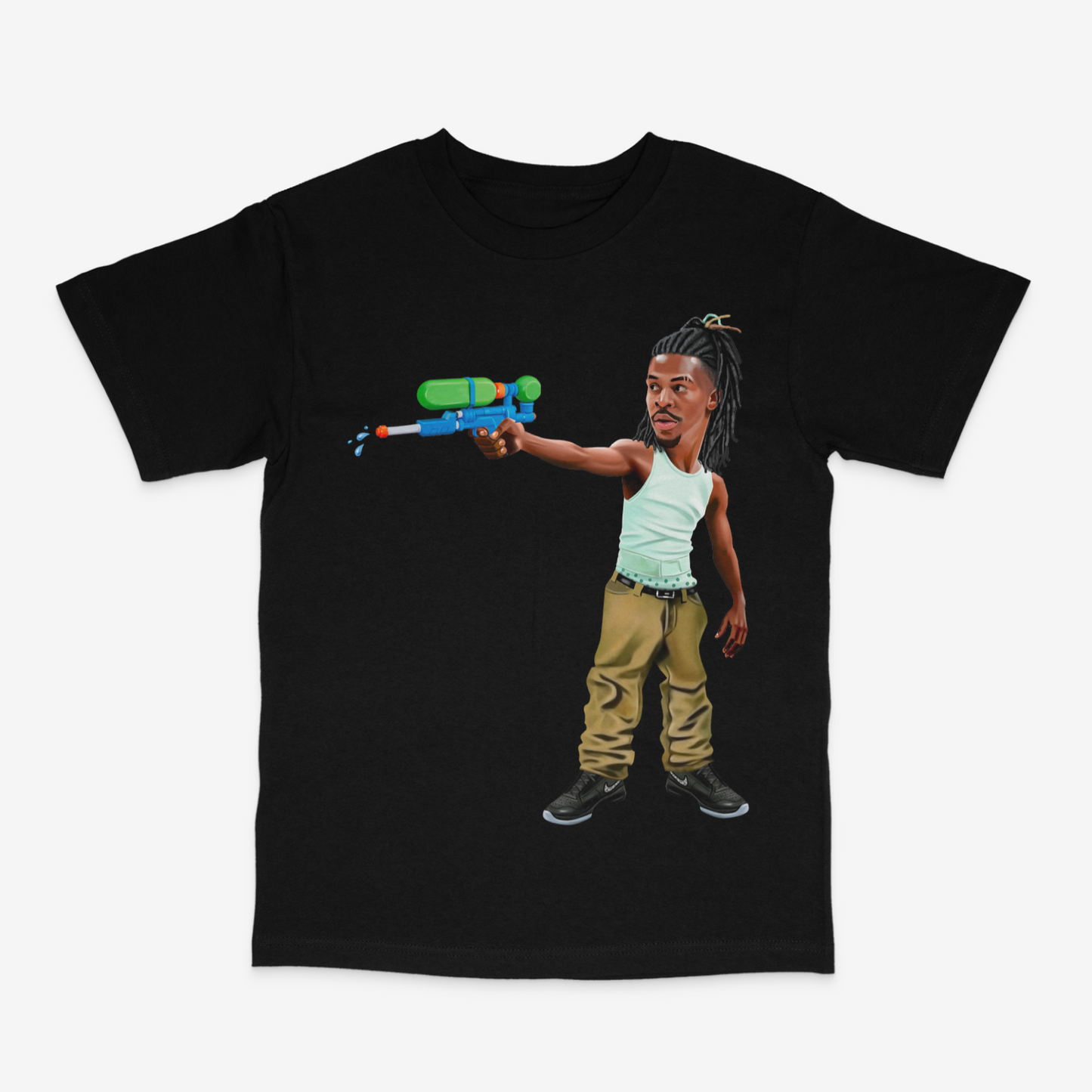 The Water Gun Black Tee