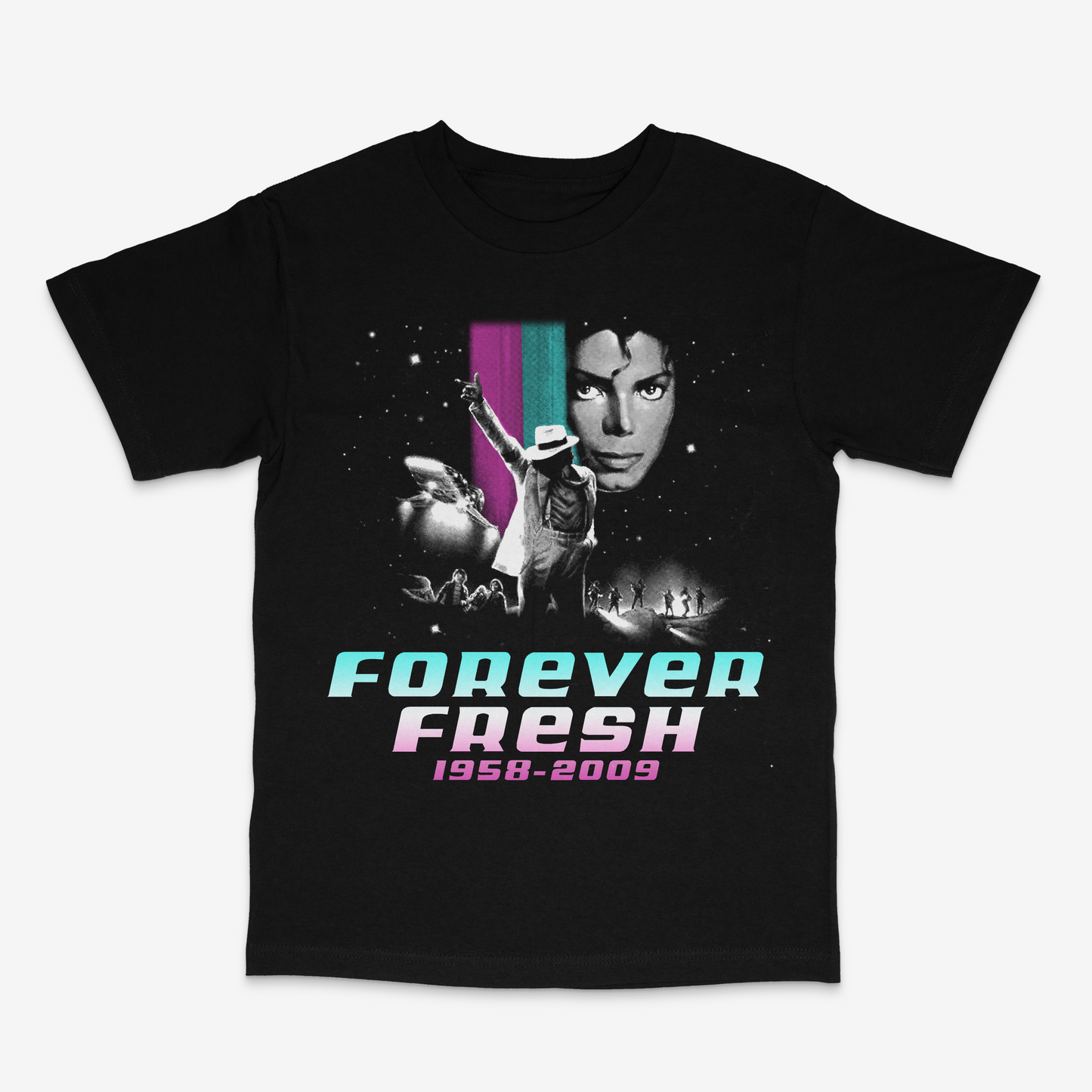 Forever Fresh Black Tee
