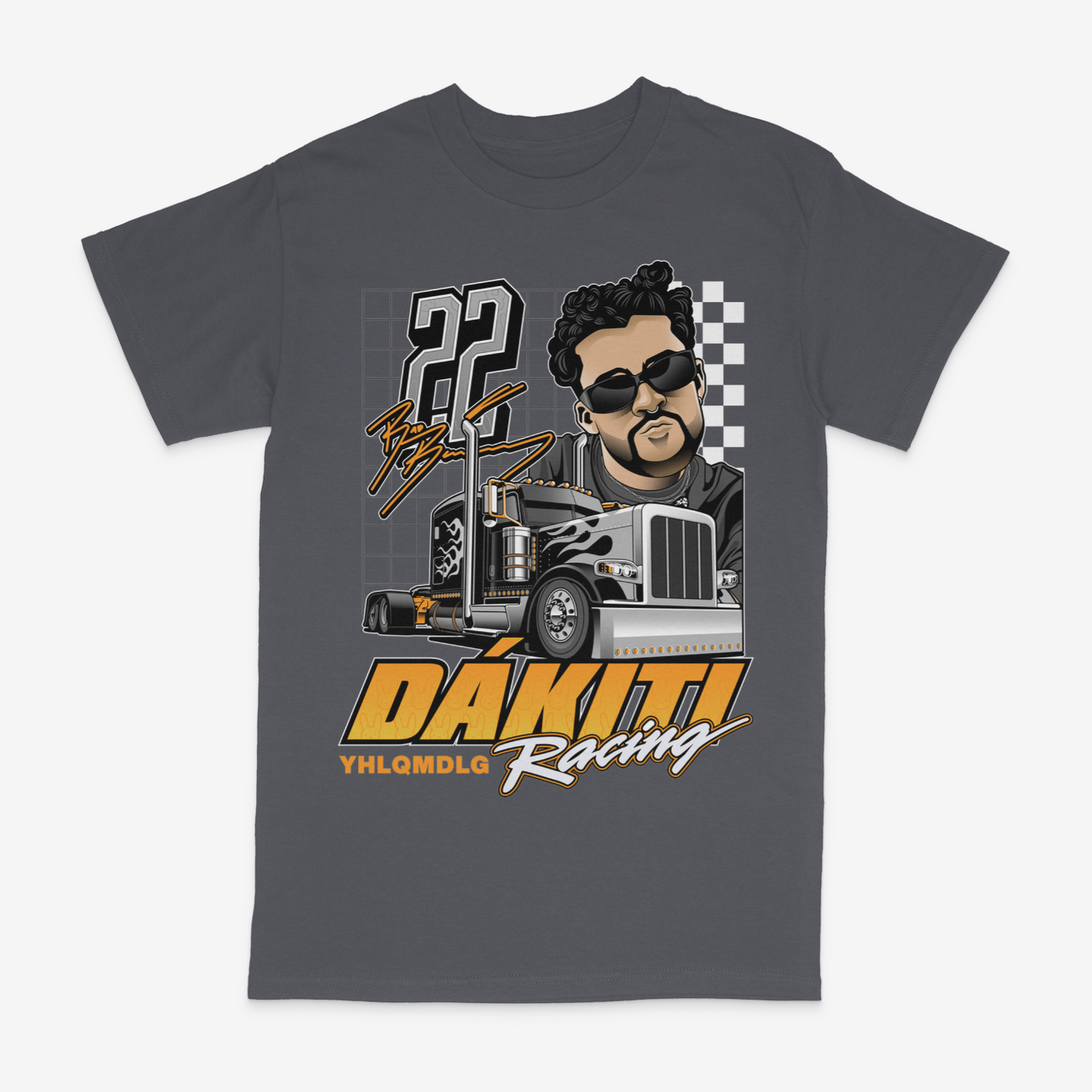 Bad Bunny Charcoal Grey Racing Tee
