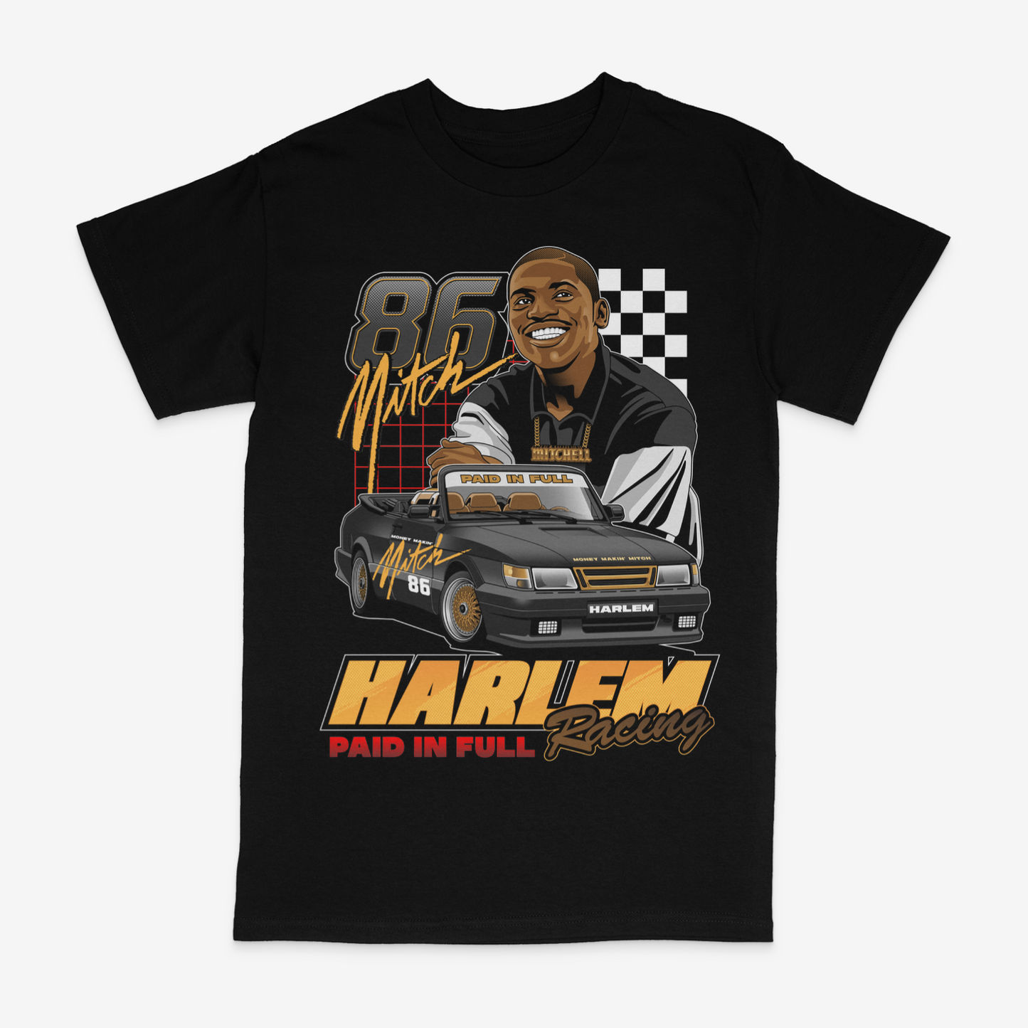 The Harlem Black Racing Tee