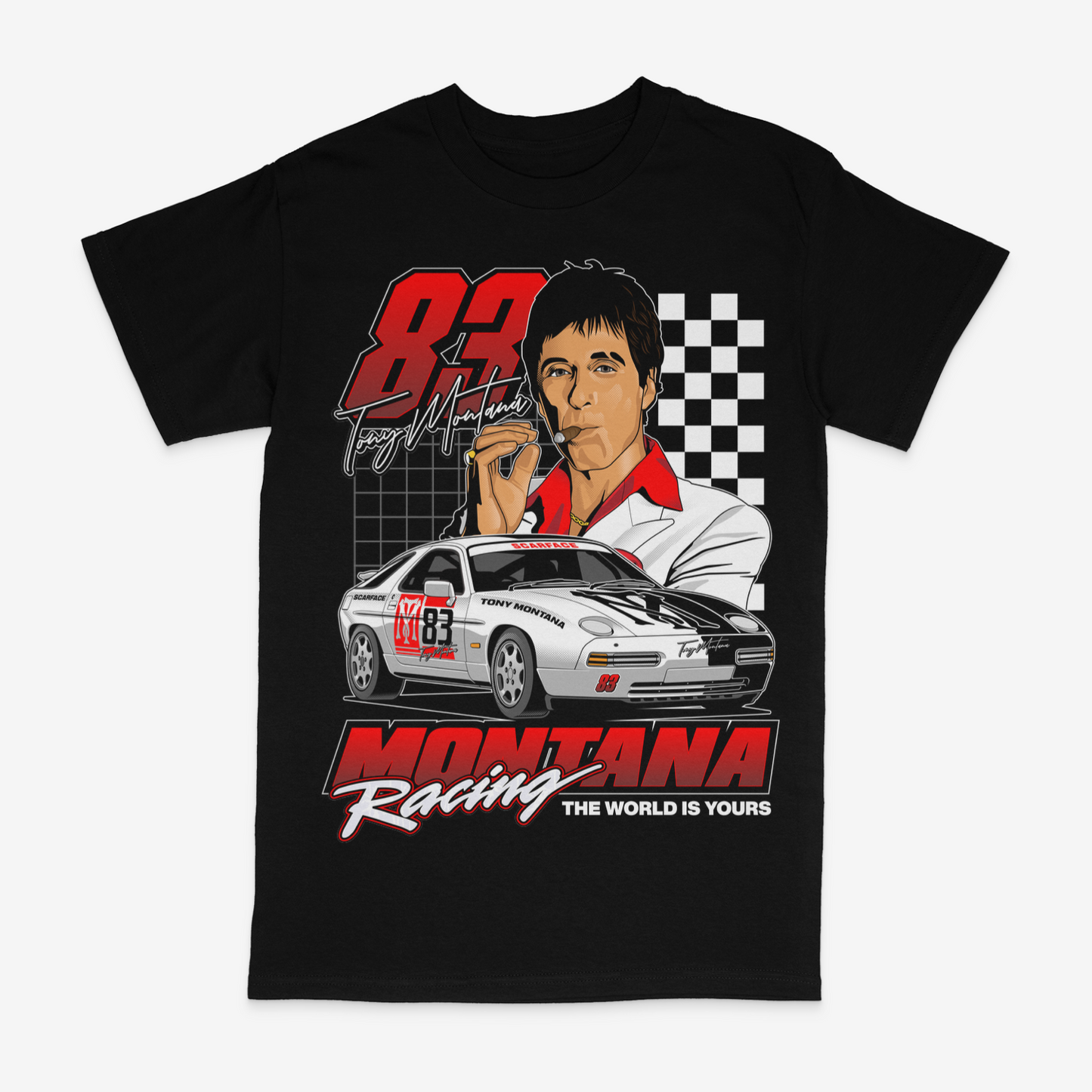 Scarface Black Montana Racing Tee