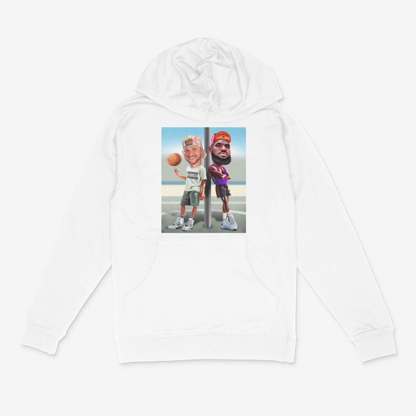 The Lake Duo White Hoodie