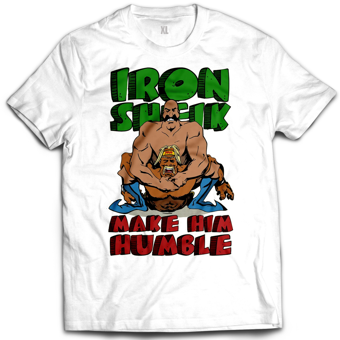 Iron Sheik Toon White Tee
