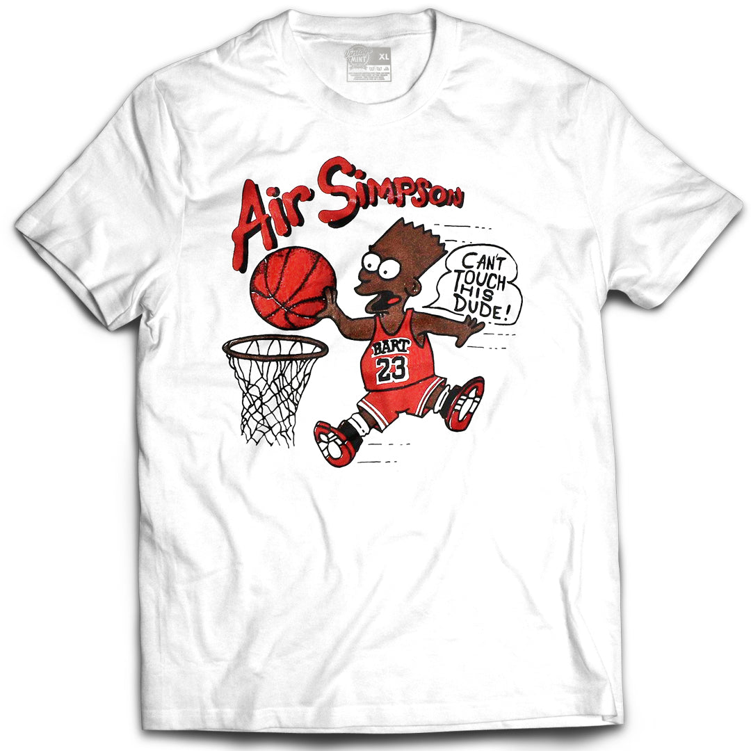 Air Bart Bulls Vintage Mint White Tee