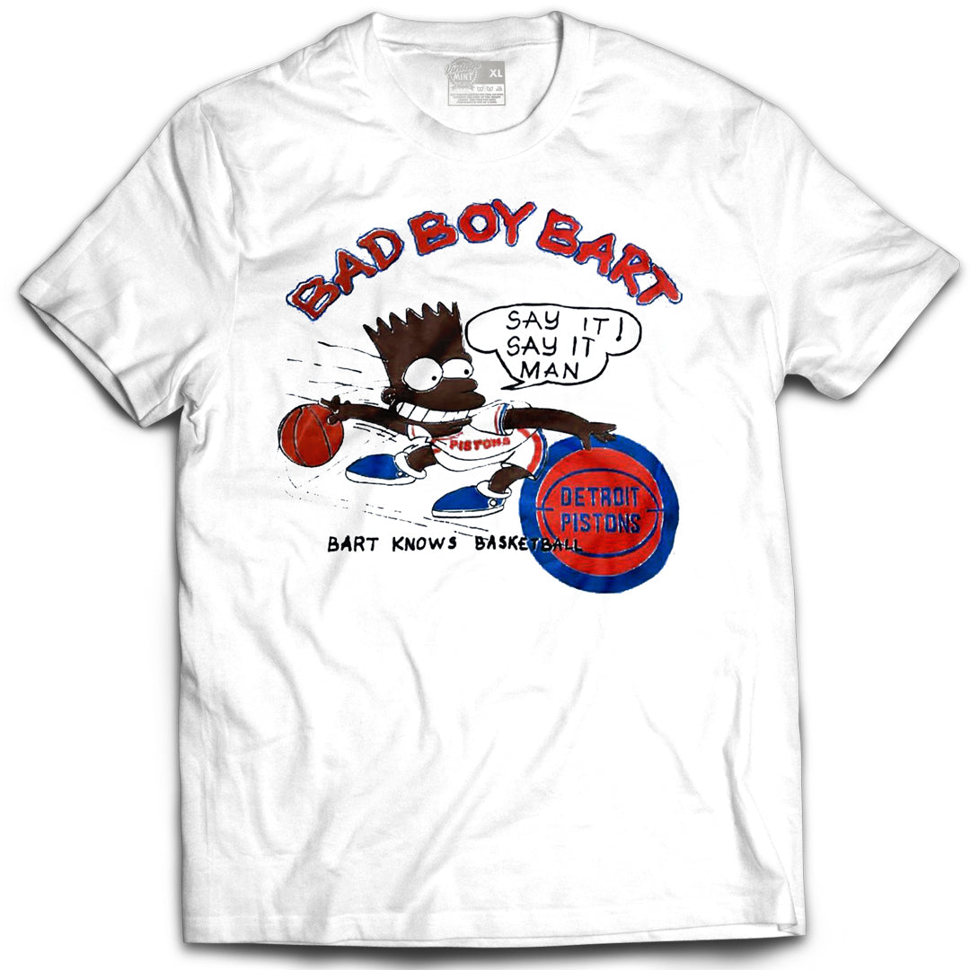 Bad Boy Bart Simpson Vintage Mint White Tee
