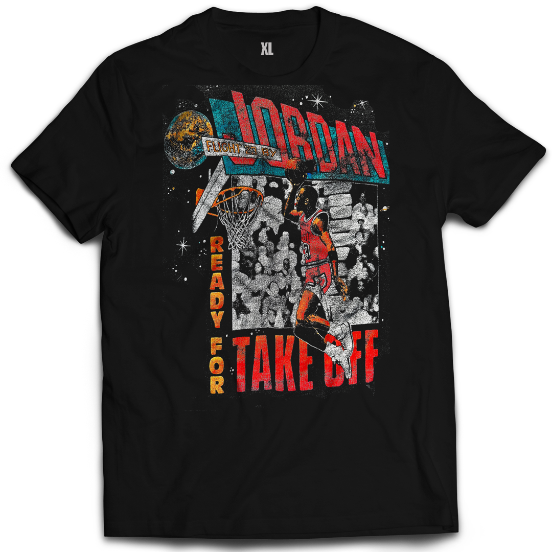 Jordan Ready for Take off Vintage Mint Black Tee