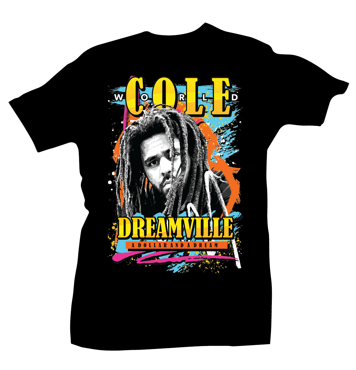 Cole World ( J Cole ) Black Tee