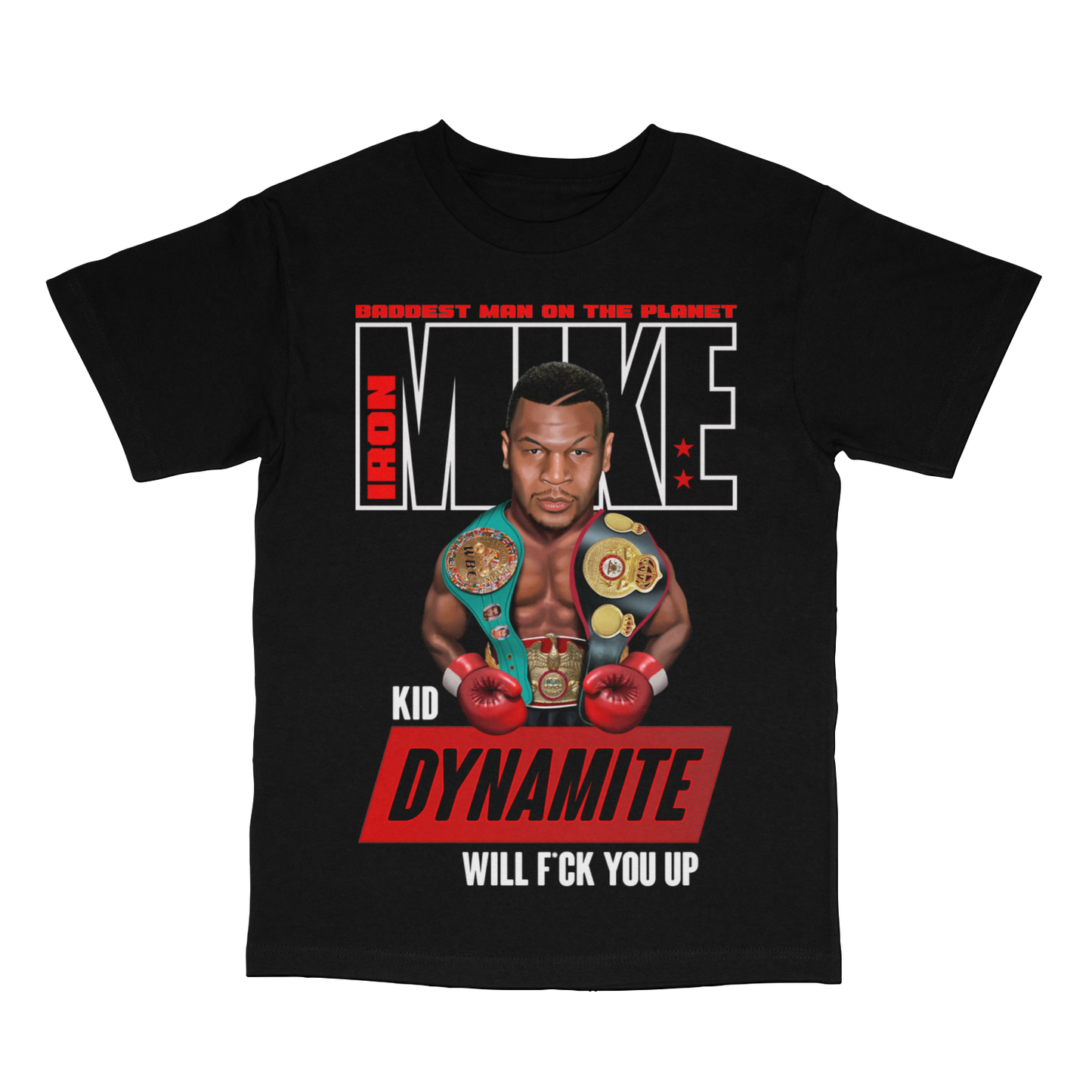 Kid Dynamite Mike Tyson Black Tee