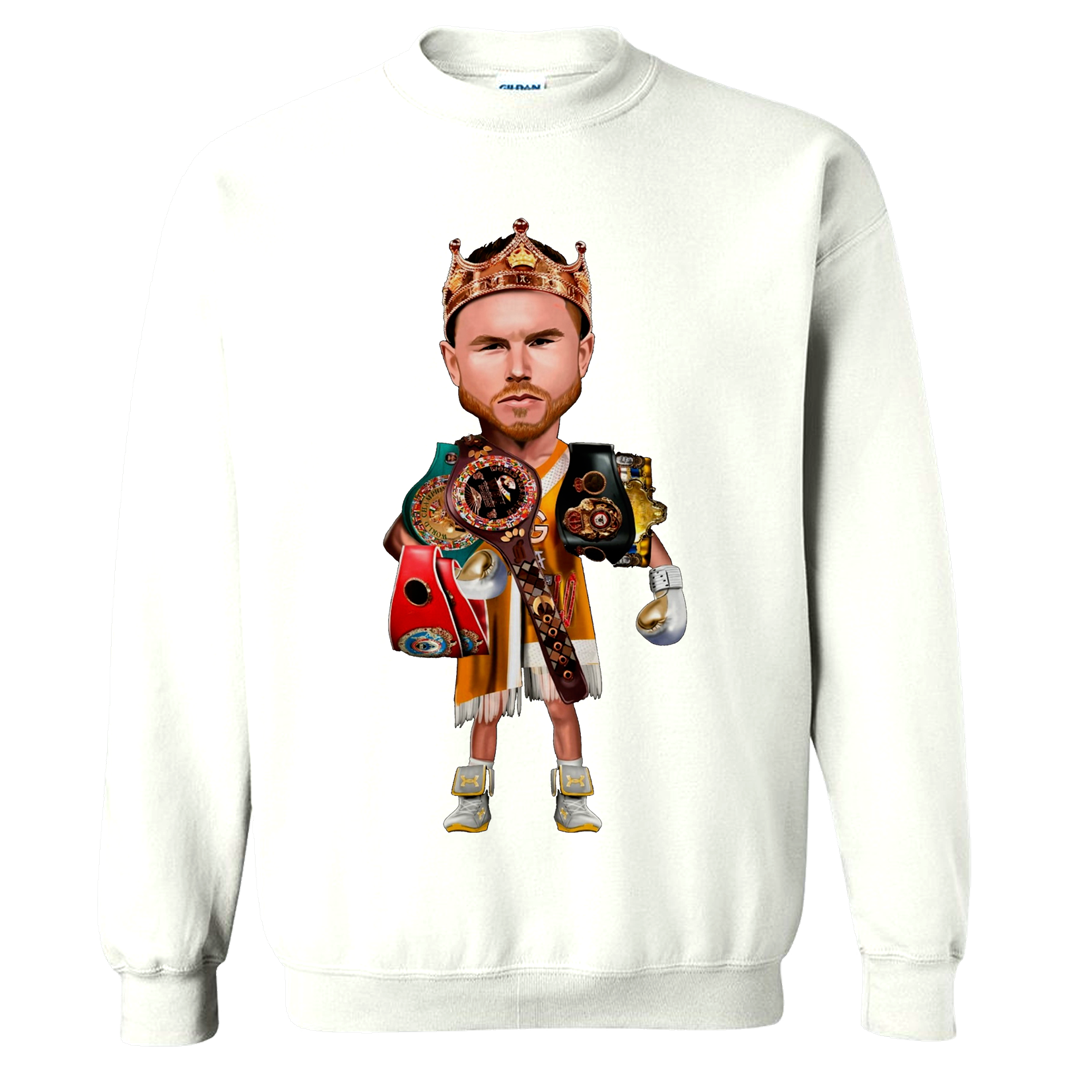 Canelo White Crewneck Sweater