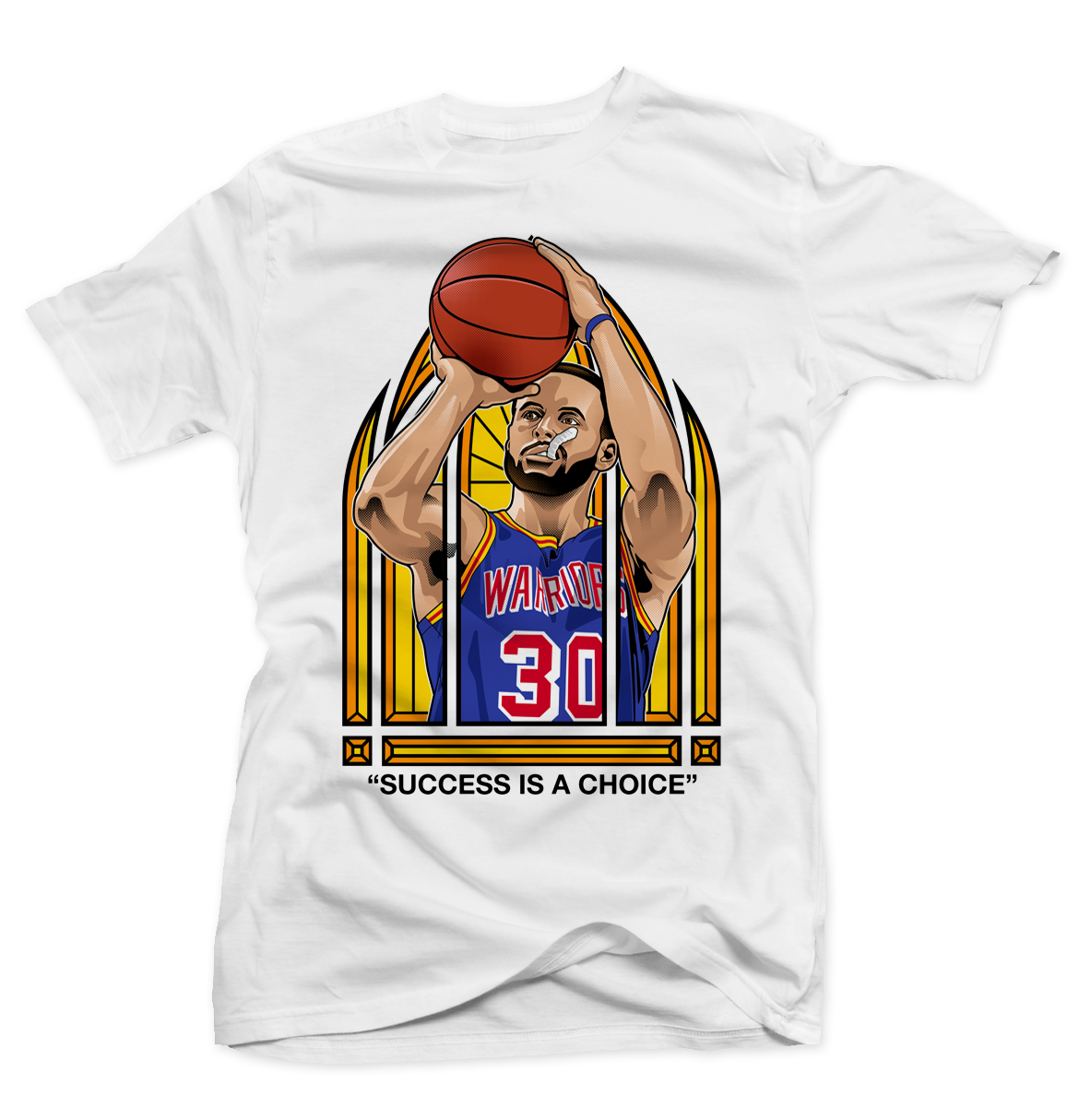 Stephen Curry Stained Glass White Tee
