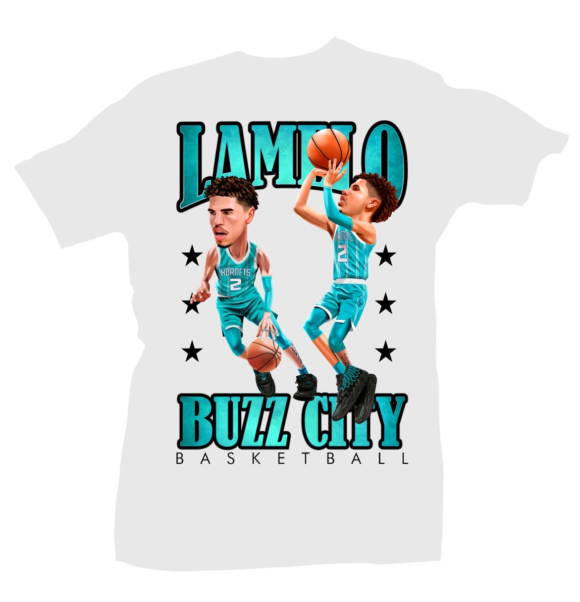 Buzz City Lamelo Ball White Tee