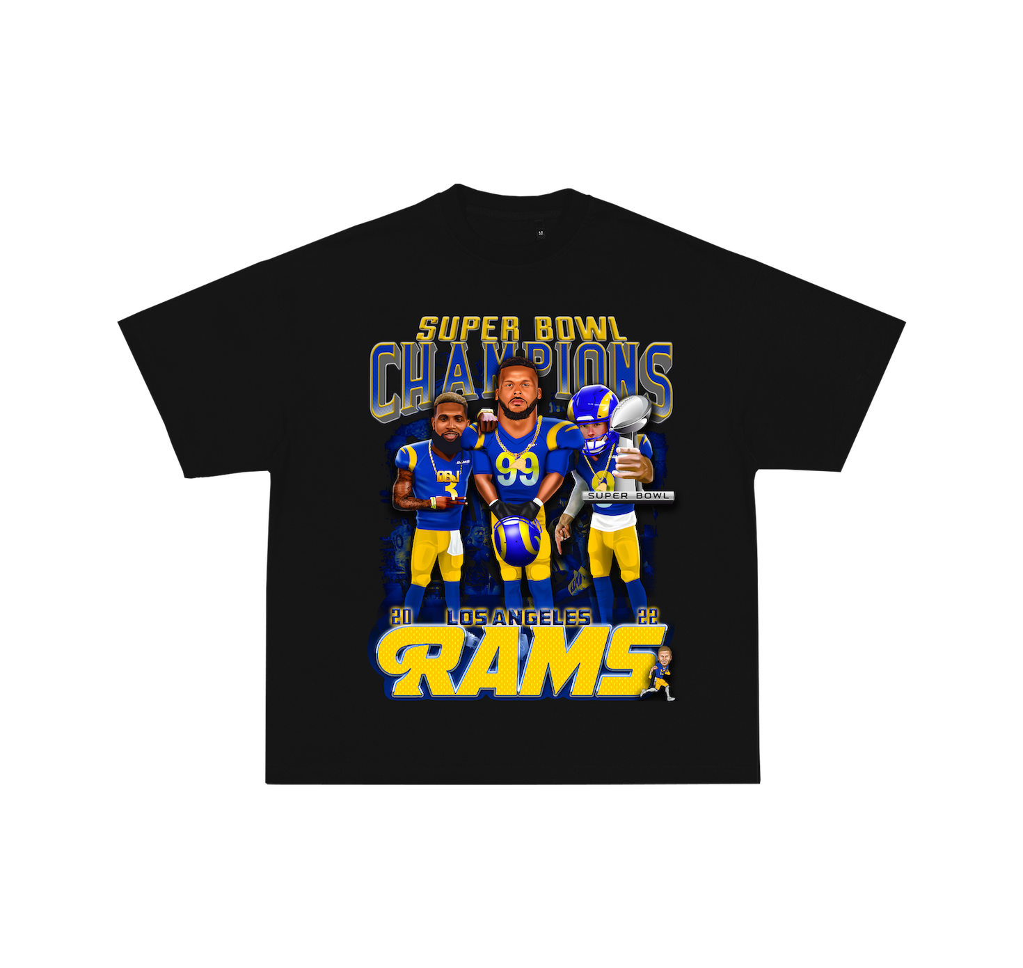 Los Angeles Rams Super Bowl Champions Trophy T-Shirt – JFiveCustoms