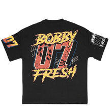 Load image into Gallery viewer, Bobby Fresh Racing Black Front and Back Tee
