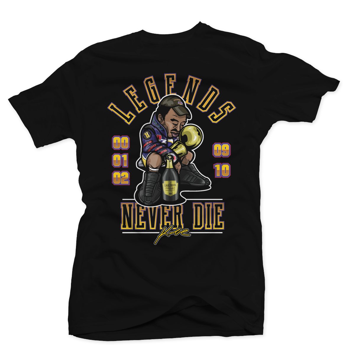 Legends Never Die Kobe Black Tee