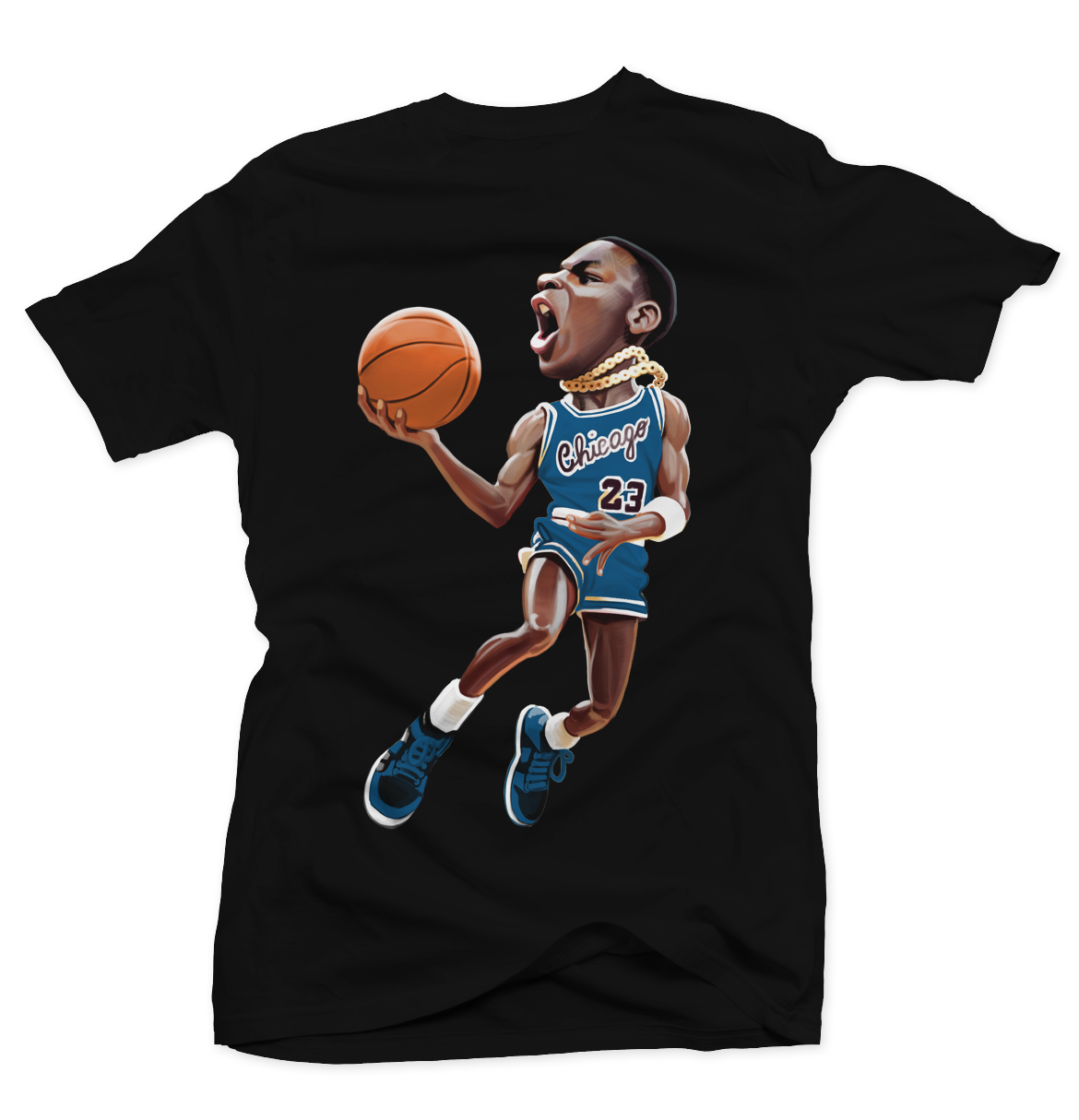 Mj 85 Black (Marina Blue) Tee