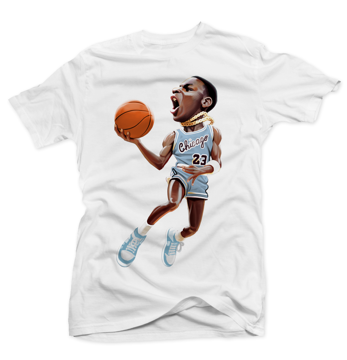 Mj 85 Hyper Royal White Tee