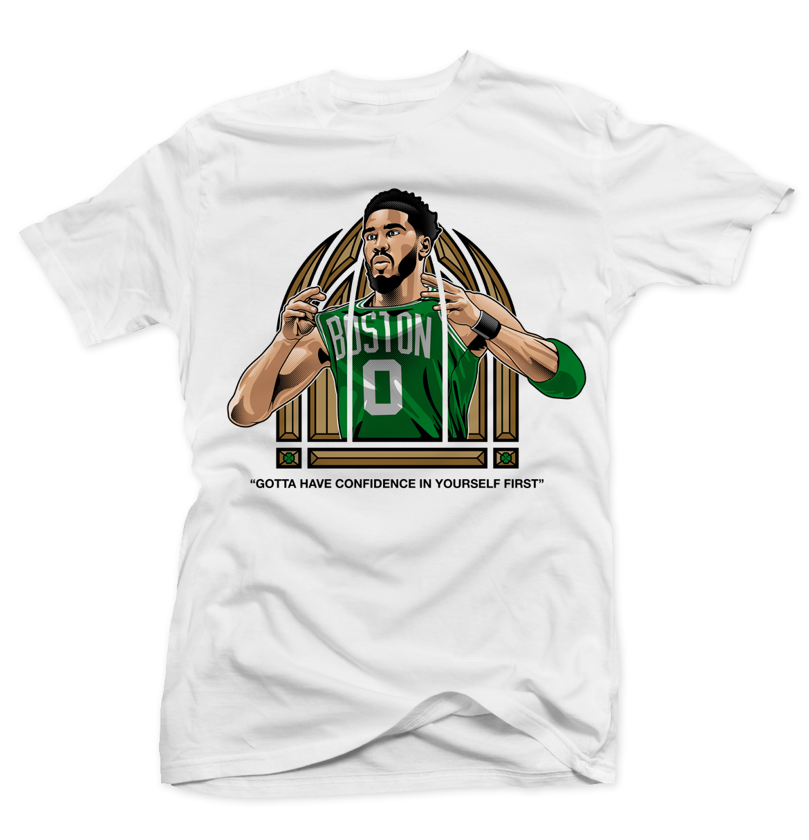 Tatum Stained Glass White Tee