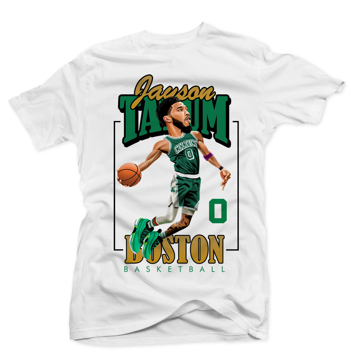 Jayson Tatum Dunk White Tee