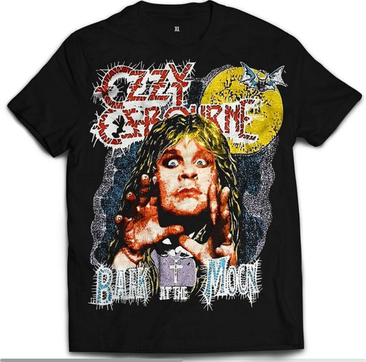 Ozzy Band Tee Re print Black Tee