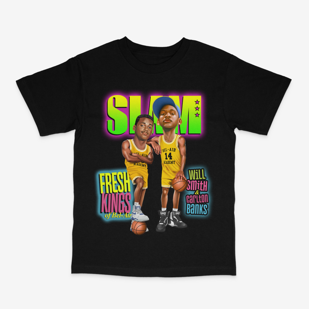 Will Smith and Carlton Banks Black Tee
