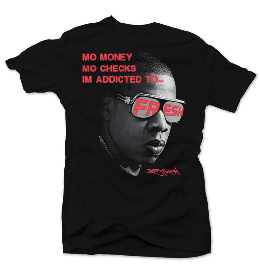 Mo Money More Checks Jay-Z Black/Infrared Tee