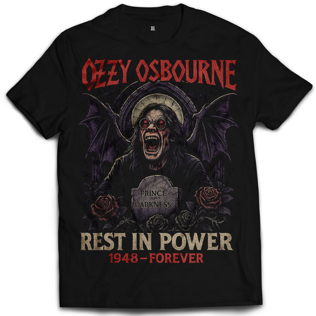 RIP Ozzy Black Tee