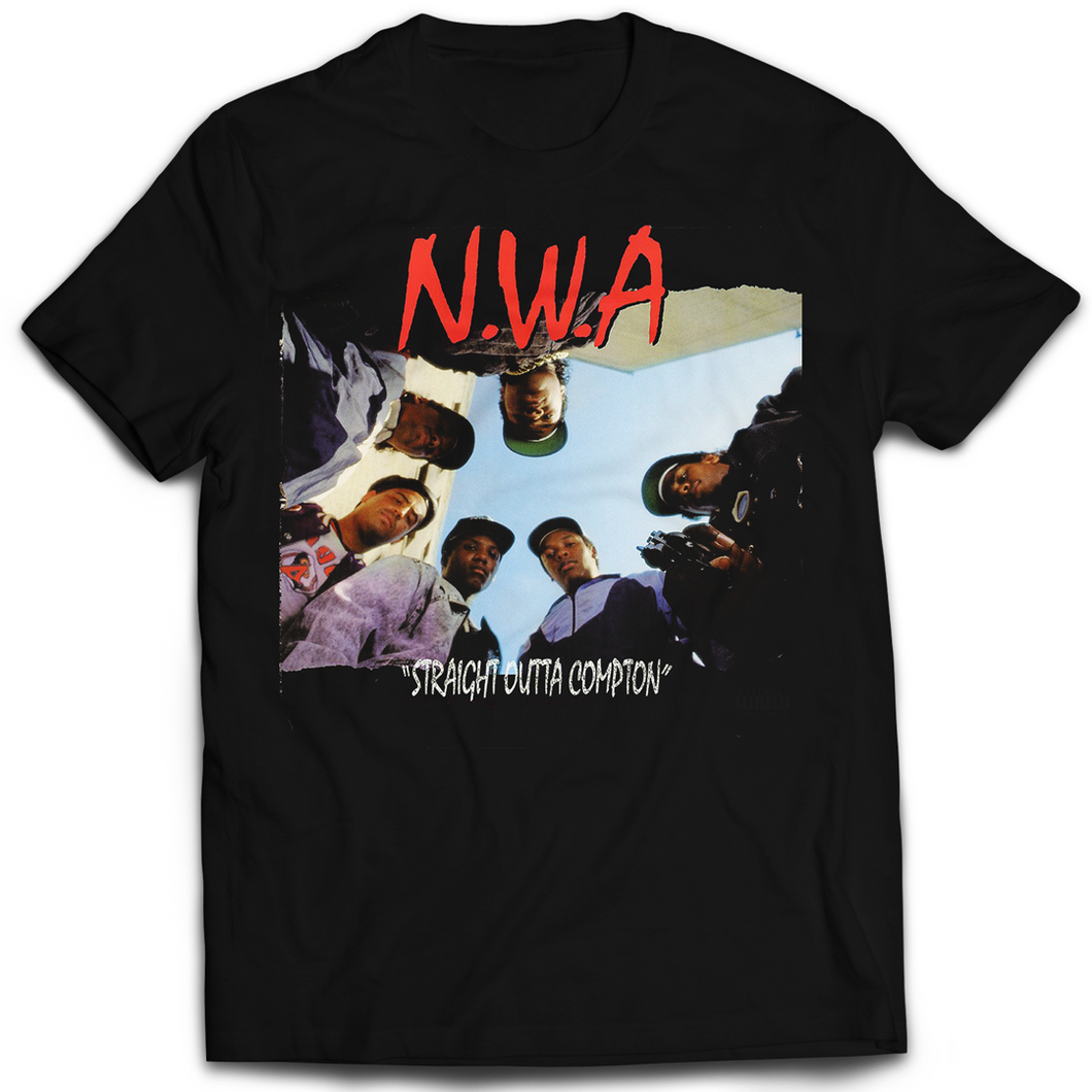 N.W.A. Straight Outta Compton Vintage Mint Black Tee