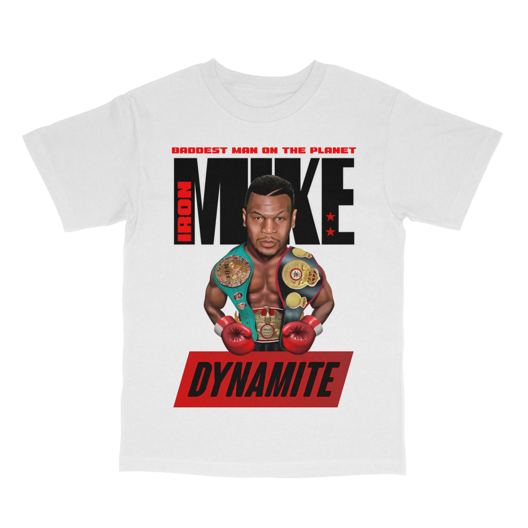 Kid Dynamite Mike Tyson White Tee