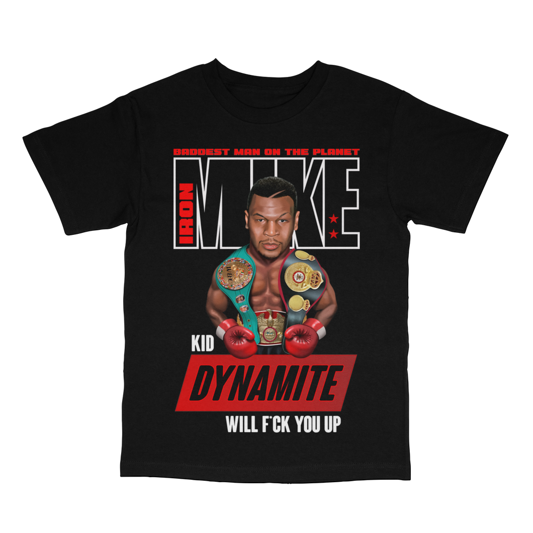 Kid Dynamite Mike Tyson Black Tee