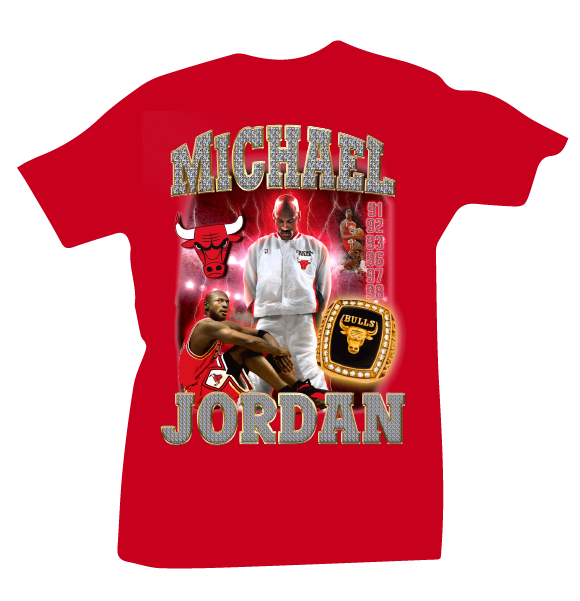 Mj Rings Red Tee (Limited Colorway)
