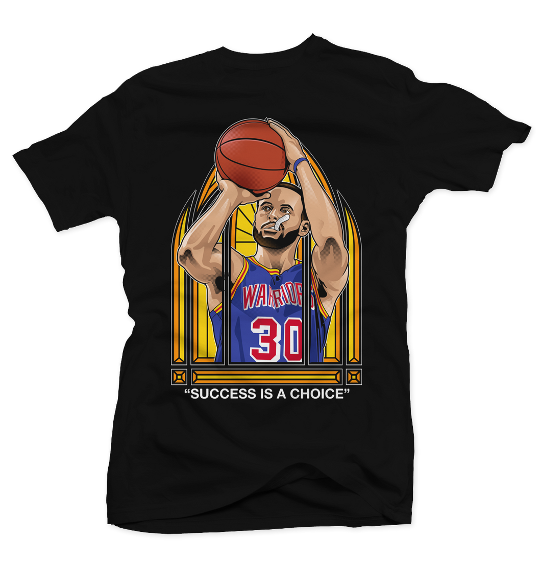 Stephen Curry Stain Glass Black Tee