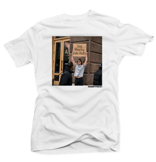 Dude with a Sign White Tee
