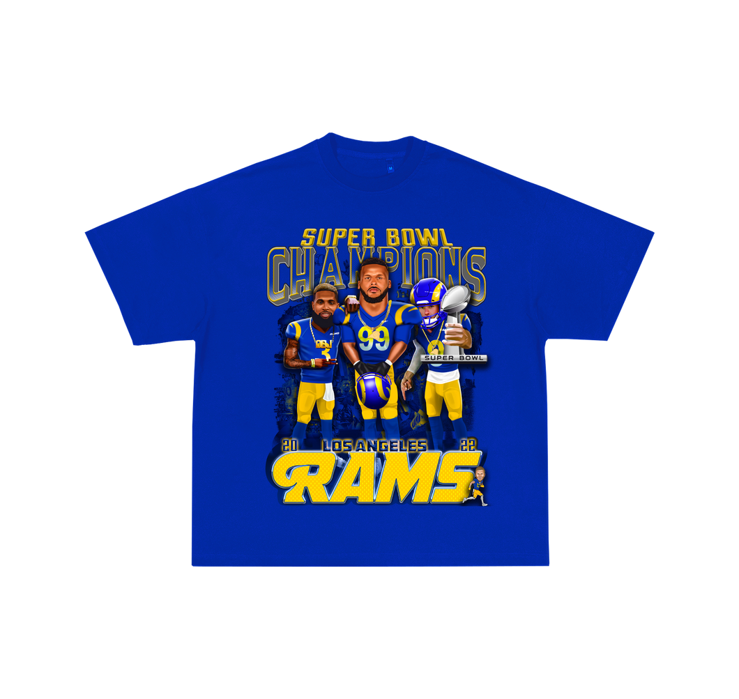 Los Angeles Rams Champions Royal Blue Limited Tee