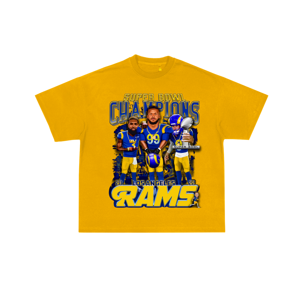 Los Angeles Rams Champions Yellow Limited Tee