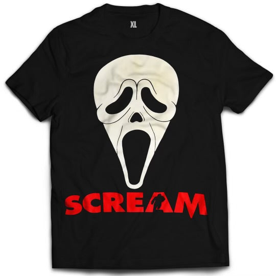 Scream Mask Black Tee