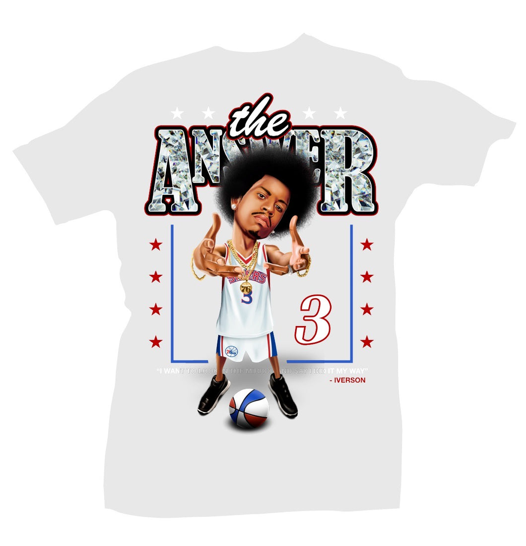 The Answer (Allen Iverson) White Tee